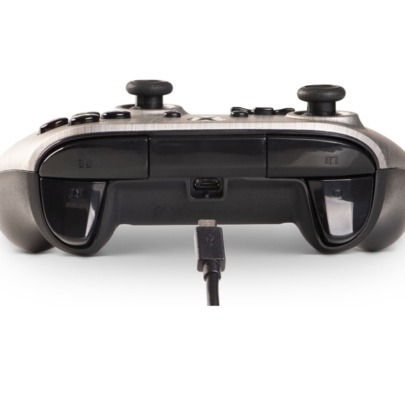 PowerA Enhanced Wired Controller for Xbox One and Windows 10 Brushed Aluminum - Picture 12 of 16
